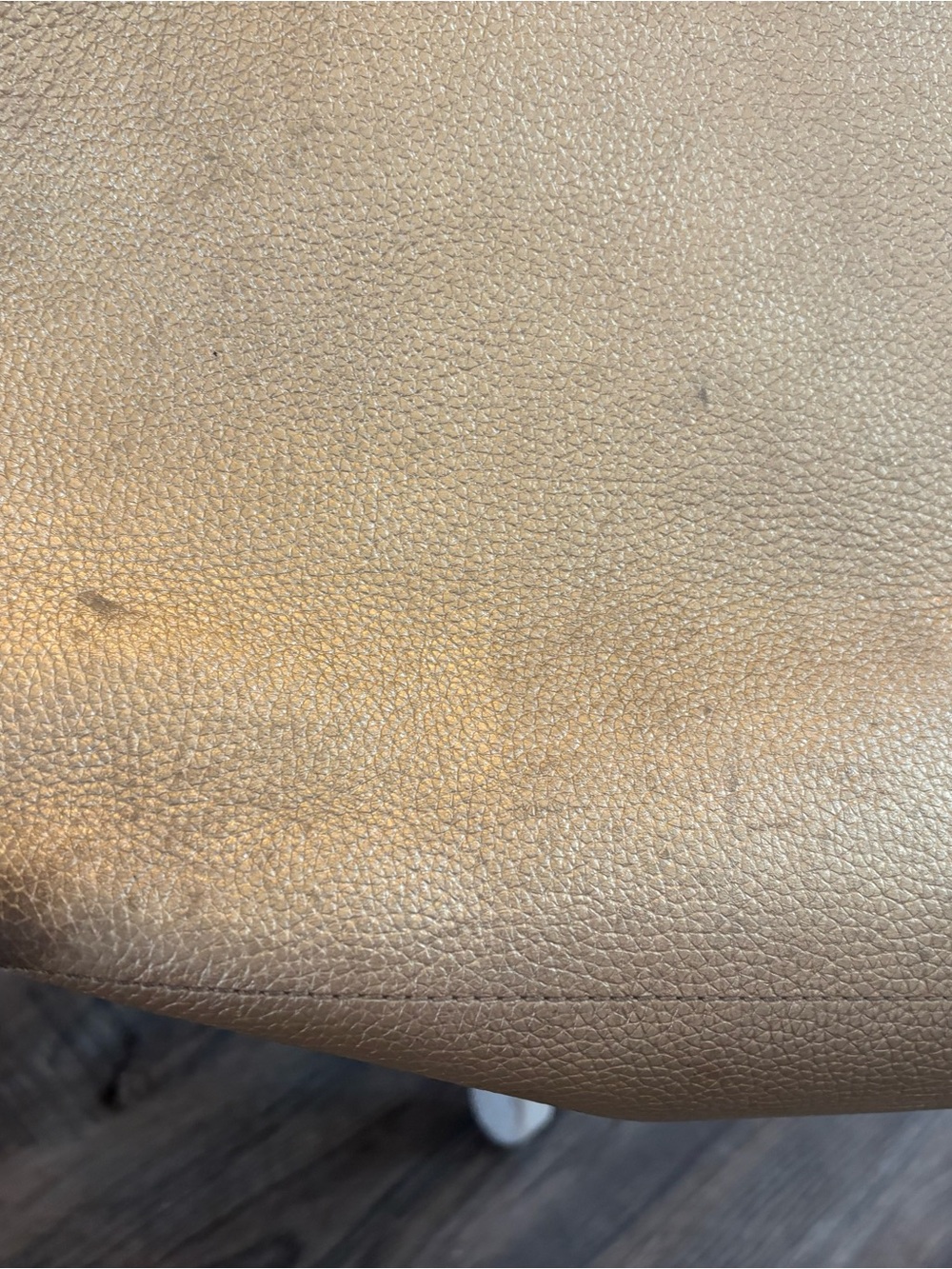 Michael Kors Metallic Gold Pebbled Leather Tote - Picture 3 of 7